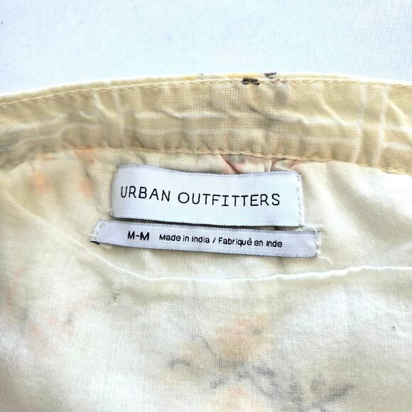 Urban Outfitters Yellow Floral Honey Tiered Mini Dress. Size Small. - Picture 9 of 10